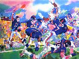Giants Broncos Classic by Leroy Neiman